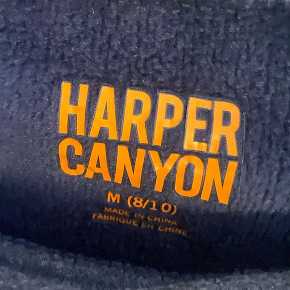 Harper Canyon Color Block Gray Pink Yellow Pullover Sweater - Picture 3 of 3